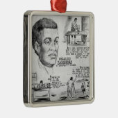Benjamin Banneker Black American Scientist Ornament Aus Metall (Rechts)