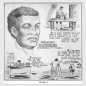 Benjamin Banneker: Black Scientist & Revolutionär Aufkleber (Blatt)