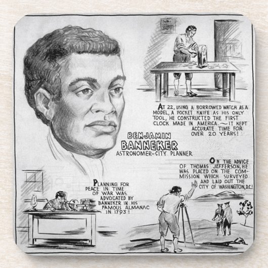 Benjamin Banneker: Black Scientist & Revolutionär Getränkeuntersetzer (Vorderseite)