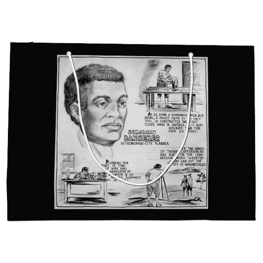 Benjamin Banneker: Black Scientist & Revolutionär Große Geschenktüte (Rückseite)