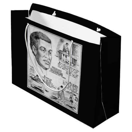 Benjamin Banneker: Black Scientist & Revolutionär Große Geschenktüte (Rückseite Schrägansicht)