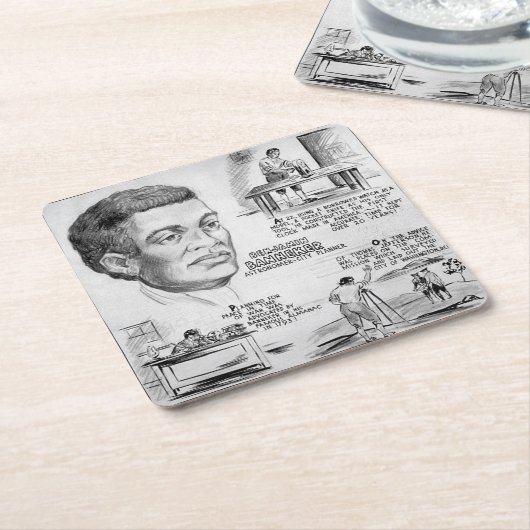 Benjamin Banneker: Black Scientist & Revolutionär Rechteckiger Pappuntersetzer (angewinkelt)