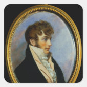 Benjamin Bathurst Quadratischer Aufkleber (Vorderseite)