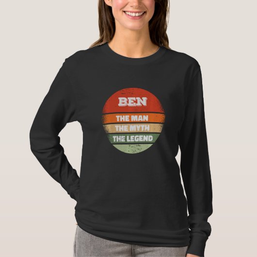 Benjamin Ben der Mann der Mythos der Legende T-Shirt (Vorderseite)