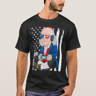 Benjamin Ben Franklin Gamer 4. Juli American K T-Shirt