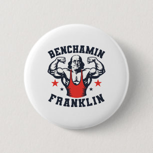 Benjamin Benchamin Franklin Bankdrücken Bodybuildi Button