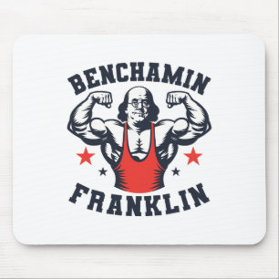Benjamin Benchamin Franklin Bankdrücken Bodybuildi Mousepad