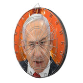 Benjamin "Bibi" Netanjahu Premier von Israel Dartscheibe (Vorderseite rechts)