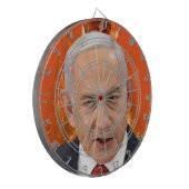 Benjamin "Bibi" Netanjahu Premier von Israel Dartscheibe (Vorderseite Links)