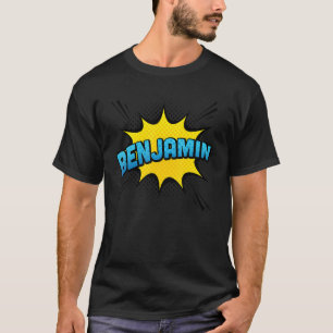 Benjamin Boys Name Superhero Style T-Shirt
