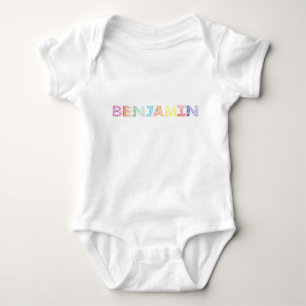 Benjamin-Buchstabe-Name Baby Strampler