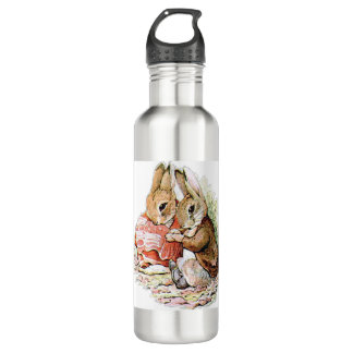 Benjamin Bunny und Peter Rabbit planen ihren Angri Edelstahlflasche