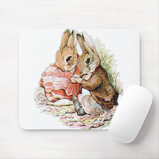 Benjamin Bunny und Peter Rabbit planen ihren Angri Mousepad (Mit Mouse)
