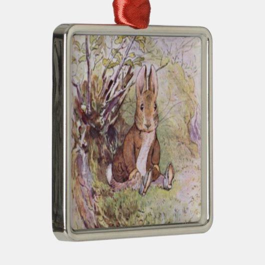 Benjamin Bunny (von Beatrix Potter) Ornament Aus Metall (Rechts)