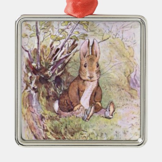 Benjamin Bunny (von Beatrix Potter) Ornament Aus Metall (Vorne)