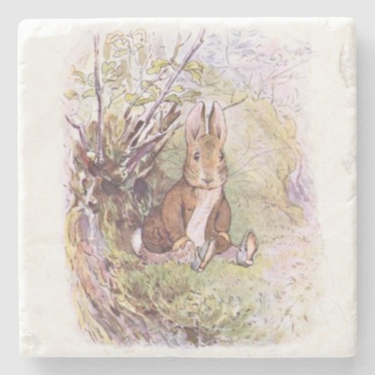 Benjamin Bunny (von Beatrix Potter) Steinuntersetzer (Vorderseite)