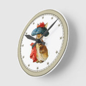 Benjamin Bunny Wall Clock Runde Wanduhr (Winkel)
