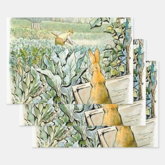 "Benjamin Bunny Watches Bauer Brown" von Beatrix P Geschenkpapier Set (Set)