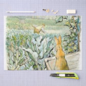 "Benjamin Bunny Watches Bauer Brown" von Beatrix P Seidenpapier (Handwerk)