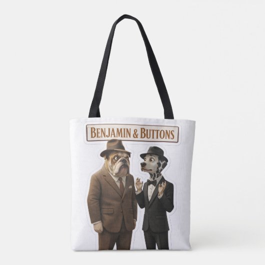 Benjamin button detective duo tote bag tasche (Rückseite)