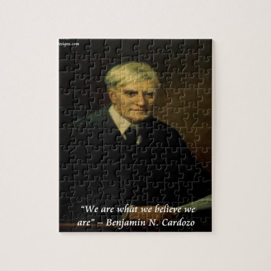 Benjamin Cardozo "Wer wir sind"-Zitat Puzzle (Vertikal)