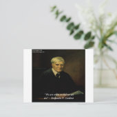 Benjamin Cardozo Zitat "Wer wir sind" Postkarte (Stehend Vorderseite)