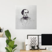 Benjamin Disraeli, 1. Earl Beaconsfield Poster (Heimbüro)