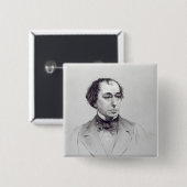 Benjamin Disraeli, 1. Graf Beaconsfield Button (Vorne & Hinten)