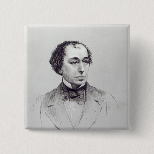Benjamin Disraeli, 1. Graf Beaconsfield Button (Vorderseite)