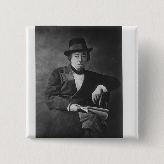 Benjamin Disraeli, 1. Graf von Beaconsfield Button (Vorderseite)