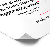 BENJAMIN DISRAELI Inspiration Zitat Christlich Poster (Ecke)