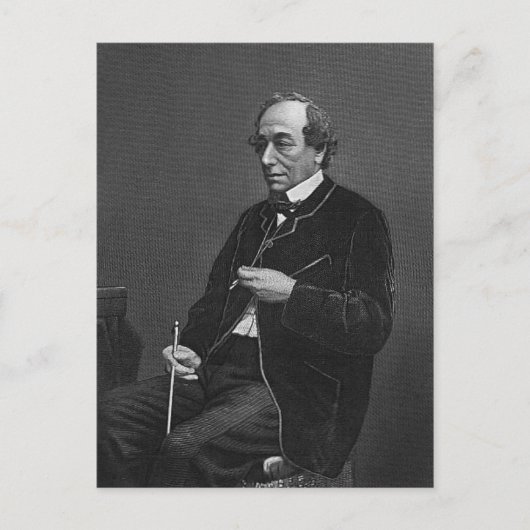 Benjamin Disraeli Postkarte (Vorderseite)
