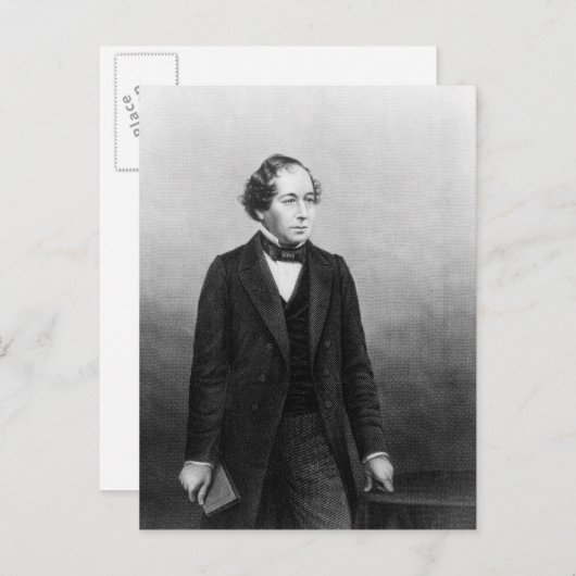 Benjamin Disraeli Postkarte (Vorne/Hinten)
