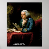 Benjamin Franklin - 1767 Gemälde von David Martin Poster (Vorne)