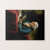 Benjamin Franklin - 1767 Gemälde von David Martin Puzzle (Horizontal)