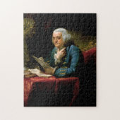 Benjamin Franklin - 1767 Gemälde von David Martin Puzzle (Vertikal)