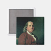 Benjamin Franklin, 1782 Magnet (Vorderseite/Rückseite)