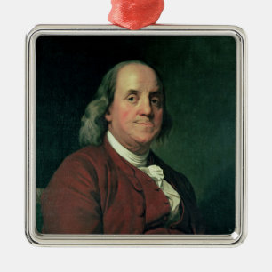 Benjamin Franklin, 1782 Ornament Aus Metall