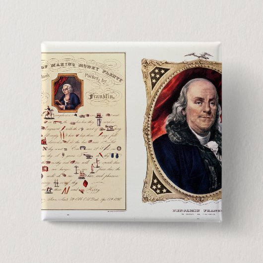 Benjamin Franklin 1847 Button (Vorderseite)