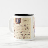 Benjamin Franklin 1847 Zweifarbige Tasse (Vorderseite Links)