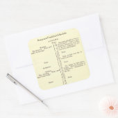 Benjamin Franklin Autobiografie Zeitplan Aufkleber (Umschlag)