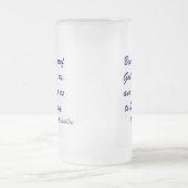 Benjamin Franklin-Bier-Zitat Mattglas Bierglas (Mittel)