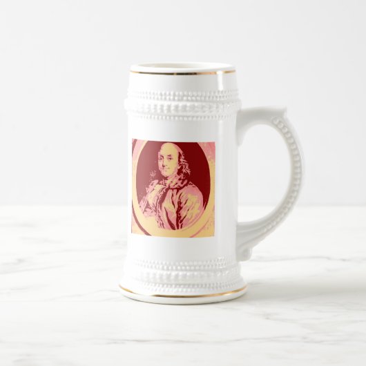 Benjamin Franklin Bierglas (Rechts)