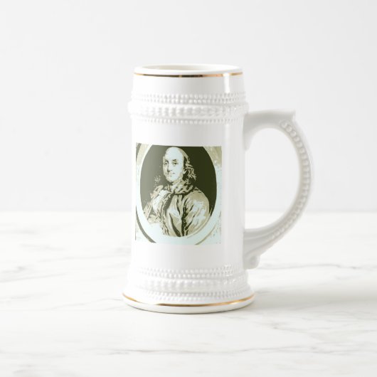 Benjamin Franklin Bierglas (Rechts)