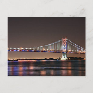 Benjamin Franklin Bridge Postcard Postkarte