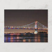 Benjamin Franklin Bridge Postcard Postkarte (Vorderseite)