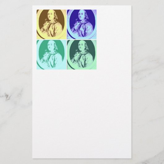 Benjamin Franklin Briefpapier (Vorderseite)