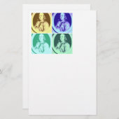 Benjamin Franklin Briefpapier (Vorne/Hinten)