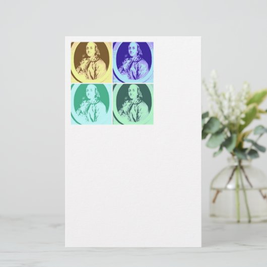 Benjamin Franklin Briefpapier (Stehend Vorderseite)