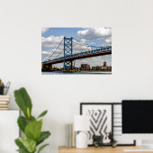 Benjamin-Franklin-Brücke, Philadelphia, PA Poster (Heimbüro)